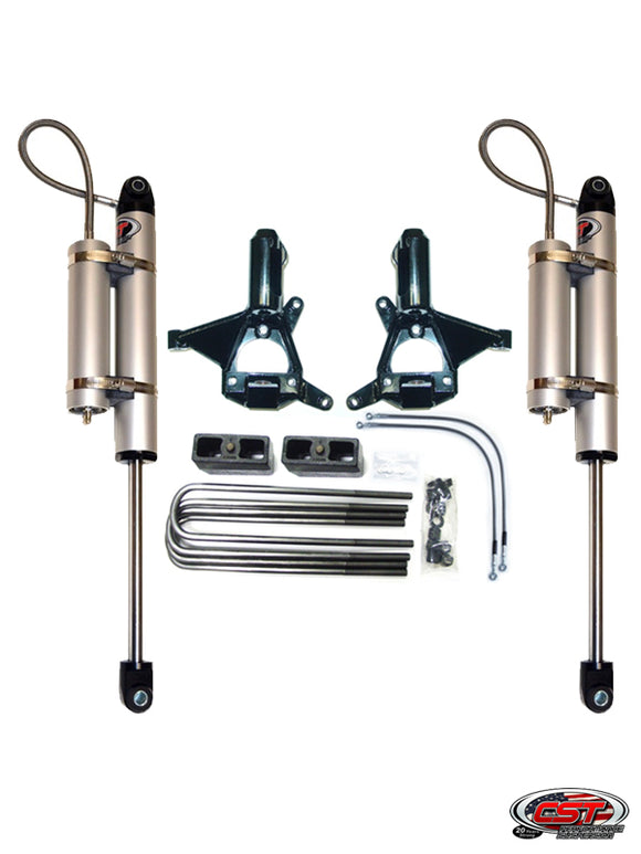 14-18 Chevy / GMC 1500 2wd 3.5-5.5″ Stage 3 Suspension System (OE Cast Alum./Stamped Steel)