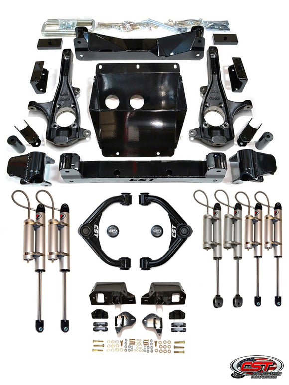 11-19 Chevy / GMC HD 2500 / 3500 2wd 4wd S.T.L. High Clearance 4-6″ Stage 8 Suspension System with Ball Joint Upper Control Arms