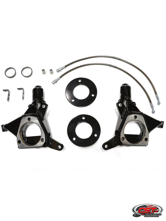 07-15 Chevy / GMC 1500 2wd 3.5-5.5″ Lift Spindle Kit w/OE Cast Suspension