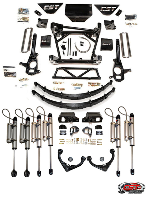 11-19 Chevy / GMC HD 2500 /3500 2wd 4wd 8-10″ Stage 7 Suspension System with Rear Leafs