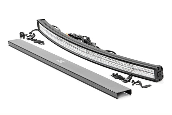 54-INCH CURVED CREE LED LIGHT BAR - (DUAL ROW | CHROME SERIES W/ COOL WHITE DRL)