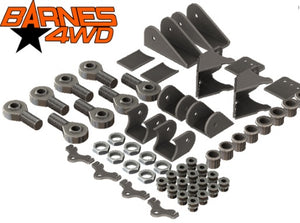 1-1/4 DOUBLE TRIANGULATED 4 LINK KIT, STANDARD LOWER CONTROL ARM BRACKETS, 1-1/4 UPPERS