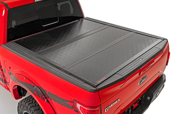 HARD FLUSH TRI FOLD BED COVER | 6.5 FT BED | FORD SUPER DUTY (17-22)