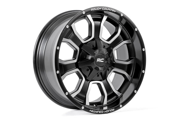 ROUGH COUNTRY ONE-PIECE SERIES 93 WHEEL, 20X10 (8X6.5)