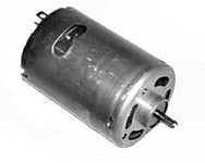 Electric Motor With Worm Mounted
