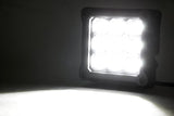 4-INCH SQUARE CREE LED LIGHTS - (PAIR | CHROME SERIES W/ COOL WHITE DRL)