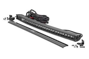 30-INCH CURVED CREE LED LIGHT BAR - (SINGLE ROW | BLACK SERIES W/ COOL WHITE DRL)