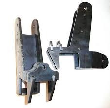 ROCKWELL CONTROL ARM BRACKETS WITH SHOCK TABS PAIR