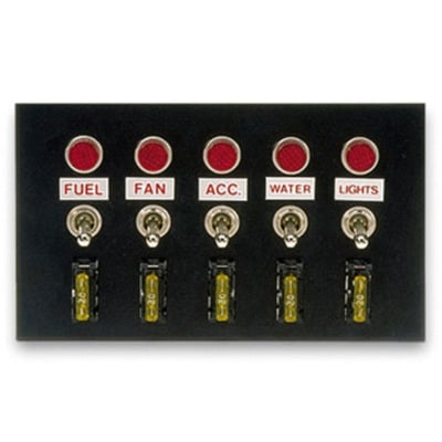 Accessory Panel, With 5 On/Off Switches