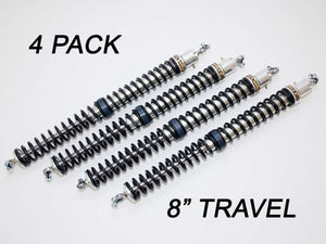 2.25" - 8" Travel (4) Shock & Spring Packages