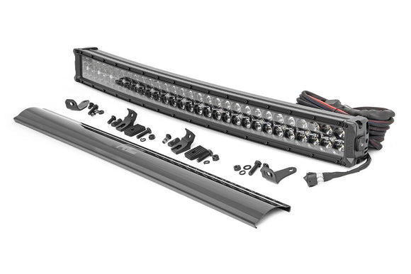 BLACK SERIES LED | 30 INCH LIGHT| CURVED DUAL ROW | AMBER DRL