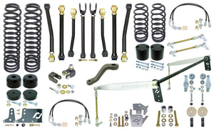 JK 2D Johnny Joint 4" Suspension System (w/ F Sway Bar Links & R Antirock® w/ Aluminum Arms)
