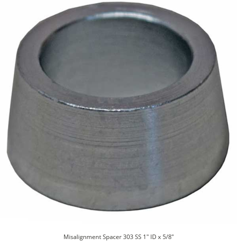 1 ID Misalignment Spacer Zinc Plated Steel 2 5/8 Inch Mounting Width