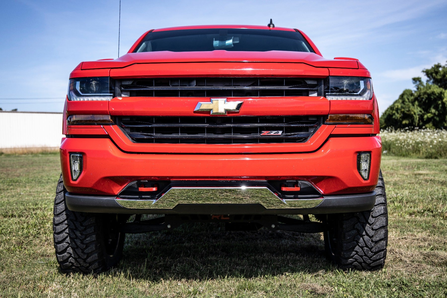 Tow Hooks, Forged, Red, Chevy Silverado 1500 2WD/4WD (2019-2024)