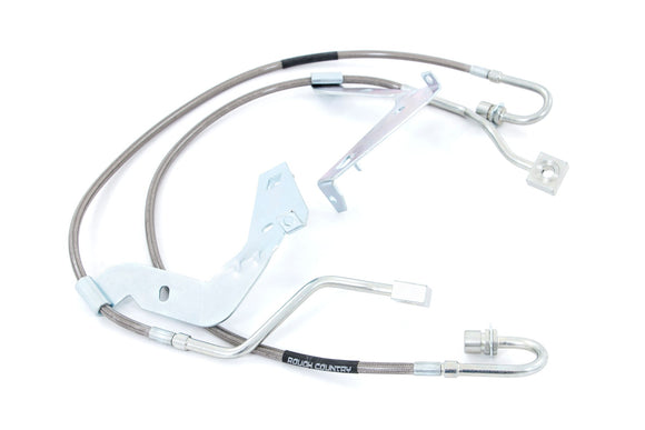 FORD EXTENDED FRONT STAINLESS STEEL BRAKE LINES | 4.5-6IN LIFTS (17-21 F-250/F-350)