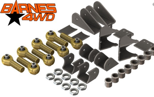 1-1/4 ENDURO 4 LINK TRIANGULATED UPPERS, STANDARD LOWERS, 5/8 BOLT SIZE