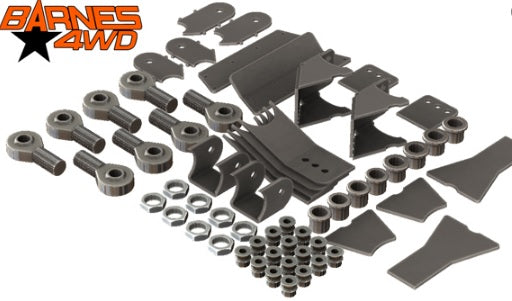 1-1/4 LOWER TRIANGULATED 4 LINK, STANDARD LOWER CONTROL ARM BRACKETS, 7/8 UPPERS